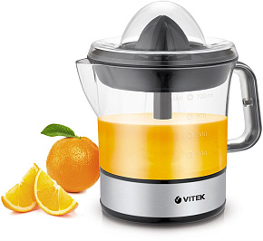 VITEK VT-3669 стальной/черный Соковыжималка
