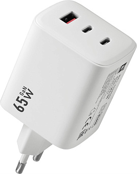 DEFENDER (83265) UPA-105 65W, USB A+C+С, белый СЗУ