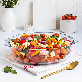 APPETITE PLH18 стекл овал 31х22х8,5см/2,8л глубокая с руч Формы для выпечки