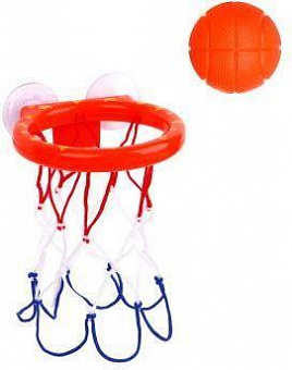 SILAPRO Набор для мини-баскетбола на присосках (корзина d14см-1шт; мяч 5.5см-3шт), пластик (134-210)