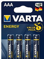 VARTA LR03 AAA BL4 ENERGY ALKALINE 1.5V (4103) (4103213414) Элементы питания