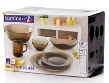 LUMINARC АМБЬЯНТЕ ЭКЛИПС столовый наб. 31 предмет (L5177) Набор столовый