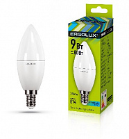 ERGOLUX (13168) LED-C35-9W-E14-4K Лампочка светодиодная