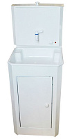 ВИХРЬ 74/4/9 Умывальник дачный КОМФОРТ, с подогревом, пластиковая мойка, цвет белый Умывальник