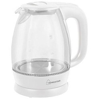 HOMESTAR HS-1012 white (1.7л. стекло) Чайник электрический