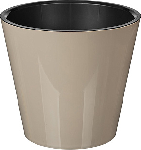 HOMVER Rosemary D160мм, 1,6л с дренажной вставкой (бежевый) 221605427/01 Горшок цветочный HOMVER Rosemary D160мм, 1,6л с дренажной вставкой (бежевый) 