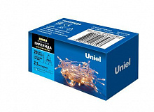 UNIEL (UL-00007191) ULD-S0250-020/STA WARM WHITE IP20 Гирлянда светодиодная, 2,5м. 20 светодиодов. Теплый белый свет Гирлянда