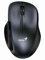 GENIUS Мышь беспроводная Ergo 8200S /бесшумная/1200 dpi/BlueEye/5 кнопок/USB-приемник/2,4 ГГц/батарея AA/железно-серый (31030029401)