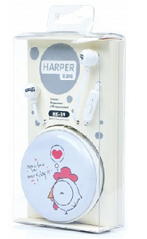 HARPER KIDS HK-39 white Наушники-гарнитура