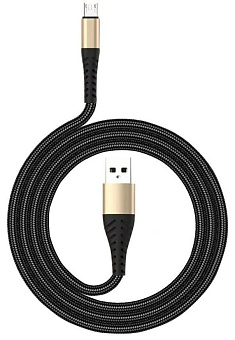 AKSBERRY (6900209180012) X139 для MicroUSB 24A золотистый Кабель