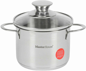 MASTER HOUSE Piccolo-1,0 со стеклянной крышкой 75319 Кастрюля