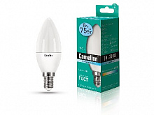 CAMELION (12386) LED8-C35/845/E14/4500К Лампа свтодиодная