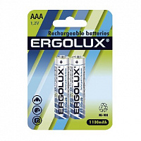 ERGOLUX (12446) AAA-1100MAH NI-MH BL-2 (NHAAA1100BL2, аккумулятор,1.2В) Элементы питания