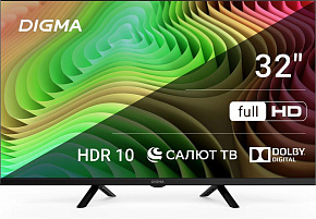 DIGMA DM-LED32SBB36 FHD SMART TV Салют LED-Телевизор