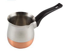 MALLONY Кофеварка стальная с медным дном 850 мл, модель CW-850C (турка) (985214) Кофеварка стальная