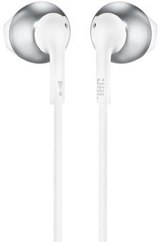 JBL TUNE T205 SILVER [ПИ] Наушники вкладыши проводные