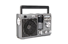 СИГНАЛ РП-231 УКВ 64-108МГц, бат. 4*R20, 220V, USB/SD/AUX, светодиодный фонарь Радиоприёмник