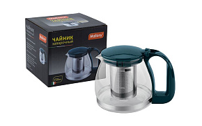 MALLONY Чайник заварочный DECOTTO-AS-750, объем: 0,75 л, с пластик ручкой, фильтр из нерж стали (910111) Чайники заварочные