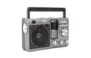 СИГНАЛ РП-231 УКВ 64-108МГц, бат. 4*R20, 220V, USB/SD/AUX, светодиодный фонарь Радиоприёмник