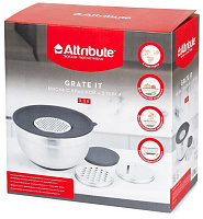 ATTRIBUTE ASG003 Миска GRATE IT 3л с крышкой 3 терки Миска