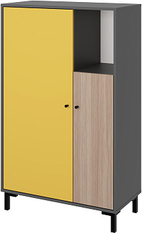 МЕБЕЛЬ-КОМПЛЕКС JAM Шкаф для одежды Серый шифер/Грэви/Сэнд Модульная мебель