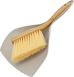 PALISAD Набор: совок 290x190 мм и бамбуковая щетка-сметка 220 мм, Home 93572 Набор для уборки