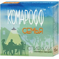 КОМАРОФФ ОФФЛАЙН Длительно Спирали, 10 шт Средство от насекомых