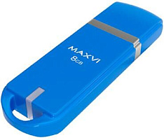 MAXVI P3 8GB небесно-голубой, монолит с колпачком, ABS пластик, USB 2.0