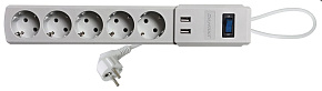 СПУТНИК SP-518USB сет. фильтр - 5роз х 1,8м Сетевой фильтр