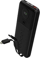 MORE CHOICE (4620202552792) PB35-10 10000mAh 2USB+1Type-C 3.0A 22.5W+PD20W+QC3.0, черный Powe Bank