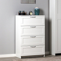 ГУД ЛАКК 2.02.02.060.1 СИРИУС комод 4 ящика белый RU (2 пак.)