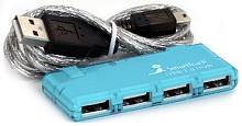SMARTBUY (SBHA-6110-B) 4 порта синий USB-устройство SMARTBUY (SBHA-6110-B) 4 порта синий