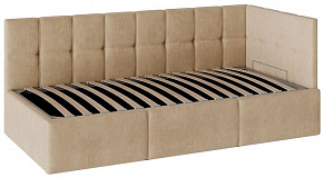 BONMEBEL Кровать Оттава с подъемным механизмом ткань бежевая (2 пак.) Кровать