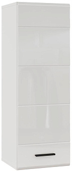 НК-МЕБЕЛЬ GLOSS шкаф навесной Белый/Белый глянец 71373113 (2 кор.) Модуль для гостиной