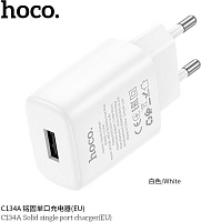 HOCO (6942007621304) C134A 1USB 2.4A , White СЗУ