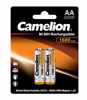 CAMELION (3510) AA-1500MAH NI-MH BL-2 (NH-AA1500BP2, аккумулятор,1.2В) Элементы питания