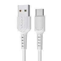 BOROFONE (6957531099468) BX16a USB-Type-C 2A 1M белый Кабель Type-C