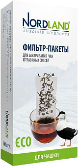 NORDLAND Фильтр-пакеты для заваривания чая, 100 шт. в упаковке (чашка). (393491) Фильтр-пакеты для заваривания чая, 100 шт. в упаковке (чашка)