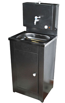 ВИХРЬ 74/4/8 Умывальник дачный КОМФОРТ, с подогревом, нержавеющая мойка, цвет серебро Умывальник