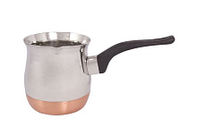 MALLONY Кофеварка стальная с медным дном 650 мл, модель CW-650C (турка) (985213) Кофеварка стальная