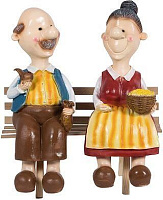 PARK Фигурка садовая Бабка с дедкой на лавке H-54 см (169408) PARK Фигурка садовая Бабка с дедкой на лавке H-54 см (169408)