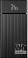 AKSBERRY (6900287710026) E102 Riffles PD22,5w 10000 mAh (черный) Повербанк