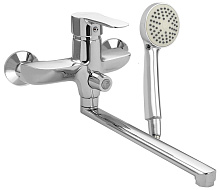 FABIA 3716 Смеситель в ванную шаровый, длинный нос, с дивектором на корпусе Смеситель для ванны