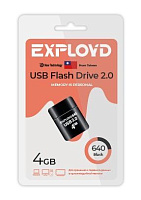 EXPLOYD EX-4GB-640-Black USB флэш-накопитель