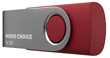 MORE CHOICE (4610196407574) MF16-4 USB 16Gb 2.0 Red флэш-накопитель MORE CHOICE (4610196407574) MF16-4 USB 16Gb 2.0 Red