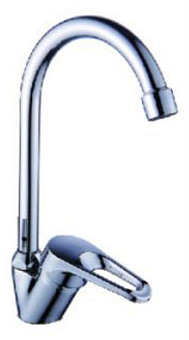 АНТЕЙ 417028-ANT Викинг Смеситель д/кухни шар. с высоким изливом d40 Смеситель