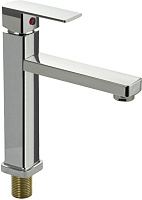 BRIMIX 6615 Кран на одну воду, квадратный корпус, металлокерамика, из высокопрочного АБС пластика, цвет ХРОМ Смесители