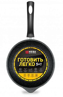 НЕВА МЕТАЛЛ ПОСУДА GL2118Y а/пр литая 18см Готовить легко stone Сковорода НЕВА МЕТАЛЛ ПОСУДА GL2118Y а/пр литая 18см Готовить легко stone