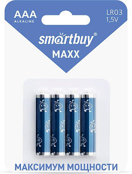 SMARTBUY (SBBM-3A04B) MAXX LR03/4B Батарейки