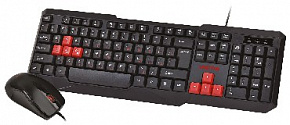 SMARTBUY (SBC-230346-KR) черный/красный Комплект для компьютера клавиатура+мышь